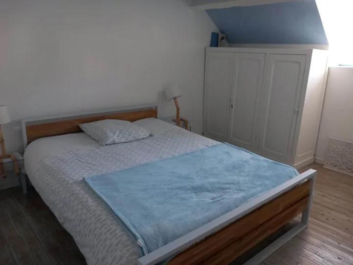 Chambre Bleue Avec Acces Plage Bourges Esterno foto