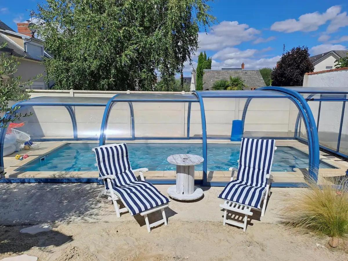 Chambre Bleue Avec Acces Plage Bourges Esterno foto